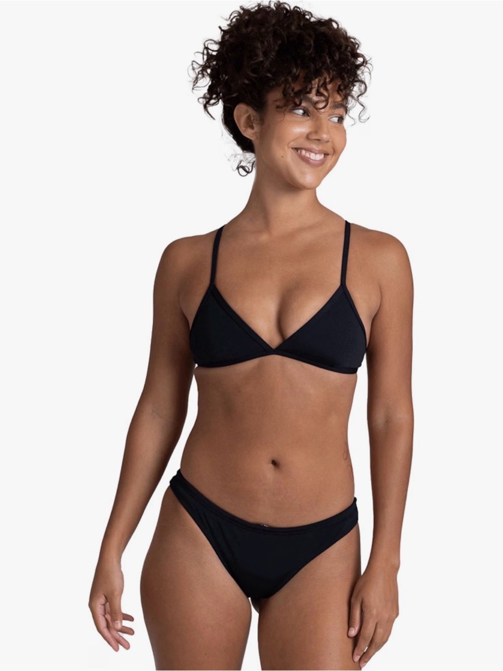 Women’s Black- Minimal cheeky Swim bottoms